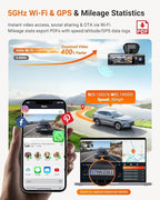 Vantrue N4 Pro S 4K 3 Channel Dash Cam for Truck, 4K+1080P+2.5K Front Inside Rear Camera, Triple STARVIS 2 HDR IR Night Vision, IP67, Voice Control, Parking Mode, GPS, Wi-Fi, Support 1TB (RC09)