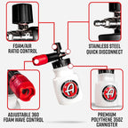 Adam's Polishes Premium Foam Cannon Soap Combo - Custom Snow Foam Cannon Soap Sprayer for Car Wash | Sprayer Cannister for Pressure Washer