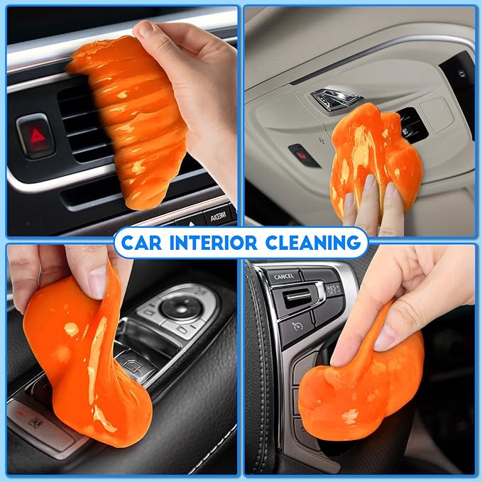 YOPINSAND Car Cleaning Gel, 2 Pack Car Cleaning Putty, Universal Auto Deatiling Tools, Reusable Interior Cleaner for Car Keyboard Air Vent, Car Slime Cleaner Dust Cleaning Gel