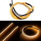 MEUS RACING RC LED Strip Colored Light Strip for TRX4M SCX24 1/24 1/18 RC Crawlers Upgrade (Orange)
