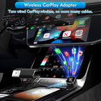 Wireless CarPlay Adapter, 2-in-1 Mini CarPlay & Android Auto Wireless Adapter, Plug & Play, Auto Connect, Car Accessories, Car Play Dongle Compatible with iPhone & Android