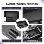 LUWU Outback 2020-2025/Legacy 2020-2025 Accessories Compatible with Subaru Outback/Legacy Center Console Organizer Armrest Console Storage Box Insert Tray ABS Material Black Coin Container (Upper)