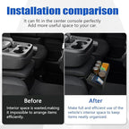 Central Console Hanging Organizer Box for Chevy Silverado GMC Sierra 1500 2019-2025 and Chevrolet Silverado/Sierra 2500HD 3500HD 2020-2025 Split-Bench Seat Only