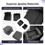 LUWU for 2025 2026 Subaru Forester Accessories Compatible with Forester Base/Premium/Sport/Limited/Touring 2025 2026 Armrest Console Secondary Storage Box Insert Tray ABS Material Black 2-Pack