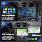 8 Core +64GB Car Radio for Jeep Compass Patriot 2010-2016,10.2 Inch QLED Touchscreen with Carplay&Android Auto,Support Bluetooth,Back-up Camera,FM Radio,SWC,GPS Navigation