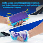 Clay Bar Scrubber 2-Pack, Auto Detailing Synthetic Clay for Car Wash Scrubbing and Claying, Car Paint Prep and Glass Surface (2-Pack, Blue Purple)