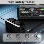 65W USB-C Charger Cable for NOCO UltraSafe Portable Jump Starter Compatible with NOCO Boost X GBX45 GBX55 GBX75 GBX155 Power Adapter Cord