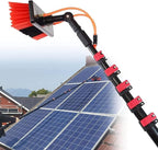 3m-10m Window Cleaning Telescopic Pole, Water Fed Extendable Brush Suitable for Photovoltaic Panel Cleaning Photovoltaic Panel Cleaning/Window Clean (10m/32.8ft 30cm Brush Head)