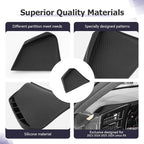 LUWU 2026 RX Dashboard Non-Slip Mat Compatible with 2023 2024 2025 2026 Lexus RX350/RX450/RX500 Accessories Silicone Protective Pad Liner Protective Pad Center Console Liner Mat Black