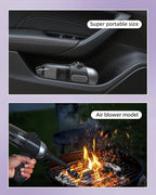 EBOSSOM Upgraded Mini Car Vacuum with 12000Pa, Portable 4-in-1 Blowing and Suction Function, Mini Vacuum Cleaner Air Duster Suitable for Quick Cleaning of Small Areas, Car, Office, Home, PC