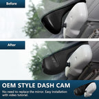 Mangoal Front 4K & Rear 1080p Dash Cam Custom fit for Audi (Model B Black) A4 A6 Allroad A3 A5 A6 Q5 A8 S8 A7 S5 Q3 S3 S7, Integrated OEM Look, WiFi and Free App, GPS, 128GB Card