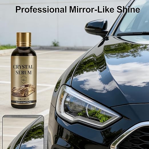 Ceramic Car Coating Kit - Crystal Serum,9H+ Hardness Professional Ceramic Coating for Car,Advanced Graphene Ceramic Coating,for Auto Car Paint Protection (1PCS)