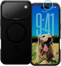 Spy-Fy iPhone 17 Pro Privacy Case | Front and Rear Camera Covers | MagSafe iPhone Case with Lens Protection | Camera Blocker for Privacy and Safety | Slim Shockproof Phone Cover 6,3-inch Black