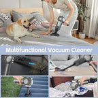 6 in 1 Mini Car Vacuum Cleaners, 20000PA Portable Vacuum for Car,120W High Power Hand Held Vacuum Cordless and Air Duster for Home, Office, Pet