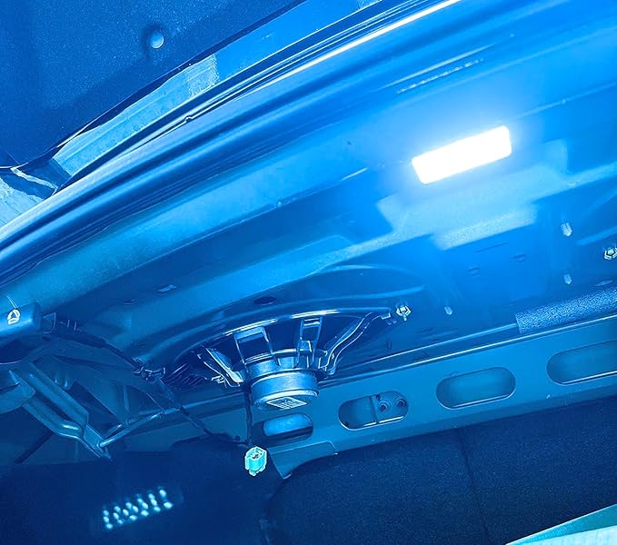 iJDMTOY 18-SMD Aqua Ice Blue Full LED Trunk Cargo Light Assembly Kit, Compatible With Chevrolet Camaro Cruze Trax Spark, Compatible With Cadillac XTS, Buick Lacrosse, GMC Acadia etc