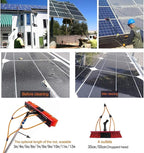 30ft Teles Water Fed Window Cleaning Pole & Squeee Brush Long Reach Solar Panel & Conserva Cleaner with Hose Attacent for Efficient Cleaning