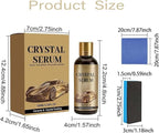 100 Ml/3.38oz Cristal Serum Ultra Car, Crystal Serum Ceramic Coating for Cars, 9h Graphene Ceramic Car Coating Kit, Professional Auto Restore for Paint, Glass & Wheel, Anti Scratch (2pcs)