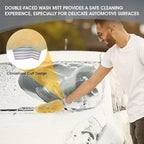 S.M. Arnold Spun Gold™ Professional Car Wash Mitt - Durable, Scratch-Resistant, 8" x 11", Lorene Synthetic Fibers | Ideal for Auto Detailing, Cleaning Supplies, Vehicle Care & Maintenance