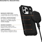 Rokform Rugged Case Compatible with iPhone 17 Pro, Magnetic Cover (Black)