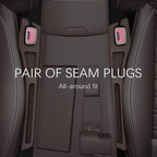 2PCS Car Seat Gap Filler Organizer,2 in 1 Car Gap Filler with Fill and Storage Function for Storing Phones Keys Cards,Universal Multifunctional No Drop Seat Guard for Cars (Brown)