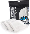 The Rag Company - Premium FTW Microfiber Cleaning Towels for Glass, Windows, Mirrors, Polished Surfaces - Streak-Free, Scratchless, 16" x16”, Ice Grey, 3-Pack