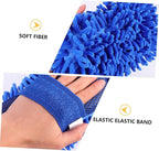 Amosfun 2Pcs Auto Cleaning Gloves Lightweight Car Wash Mitts Durable and Practical Car Cleaning Tool for Vehicle Detailing Convenient Storage and Use