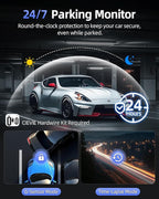 4K Dash Cam Front and Rear, 64GB SD Card, 1.5” IPS Display Car Camera, 5Ghz WiFi+App Control, Night Vision, 24H Parking Mode, G-Sensor, WDR, 170° Wide Angle, 4K+1080P Dual Dash Camera for Cars