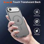 SUPFINE Magnetic for iPhone Air Case (Compatible with MagSafe)(Military Grade Drop Protection) Slim Translucent Matte Shockproof with Anti-Fingerprint Phone Cover for 17 Air,Gray