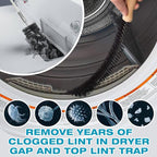 Sealegend 58-Pieces 35-Feet Dryer Vent Cleaner Kit, Dryer Cleaning Tools, Include Omnidirectional Blue Dryer Lint Vacuum Attachment, Dryer Vent Brush, Universal Vacuum & Dryer Adapters