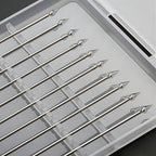 ESD Safe Anti-Static Gel Swabs for Electronics Cleaning - Stainless Steel Handle, Non-Abrasive Tips for Camera Sensor, PCB, Computer Chips, Circuit Boards | 10-Pack, No Residue, Lab Use