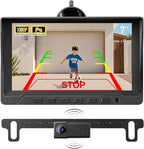 1080P Backup Camera with Backup Sensors Parking Distance Control (PDC) System, Back up Camera Waterproof Clear Night Vision Rear View Camera with 7'' Monitor for Cars/Truck/SUV/RV/Van/Trailer