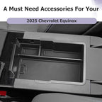 LUWU 2025 2026 Equinox Center Console Organizer Compatible with 2025 2026 Equinox Accessories Center Console Organizer Armrest Console Organizer Armrest Organizer Insert Tray