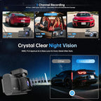 3 Channel Dash Cam: 4K+1080P+1080P-Dash Cam Front and Rear Inside with Free 64GB Card & 5GHz WiFi - Dash Camera for Cars with IR Night Vision APP Control Parking Mode G-Sensor Loop Recording(X7)