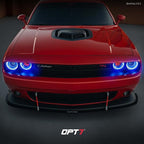 OPT7 Aura Halo Accent Lights for 2008-2023 Dodge Challenger with Remote Control, 12" Multi-Color LED Strip, Car Neon Lighting Kit