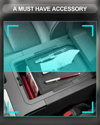 CDEFG 2PCS for 2024 2025 Land Cruiser Center Console Organizer Tray 2024 2025 Land Cruiser Accessories Middle Console Organizer with Tissue Slot Storage Box(for Trims W/O Cool Box Only)