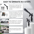 Tornado Detailing Car Cleaning Gun with Metal Nozzle | Interior Drying Air Gun | High Pressure Blower Gun | Car Cleaning Kit for Swiftly Removing Dirt and Dust with Air Flow
