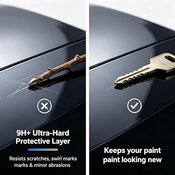 Ceramic Car Coating Kit - Crystal Serum, Advanced Graphene Ceramiccoating, Crystal Coating For Car, For Auto Car Detailing, Gloss Hydrophobicity Anti Scratch (2pcs)