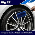 EZ Detail Big Wheel Brush – 18-Inch Flexible Nylon Rim & Barrel Cleaner for Cars, Trucks, Motorcycles – Hard-to-Reach Areas, Non-Scratch Auto Detailing Tool