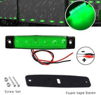 20 Pcs Green LED Rock Strip Lights,Wheel Well Underglow Lighting Kits,Car Rock Lights Exterior Side Marker Lights for Wrangler Truck Golf Cart RV RV SUV Offroad