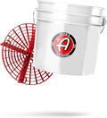 Adam's Polishes Wash Bucket (3.5 Gallon Bucket + Grit Guard) - Car Detailing Tool for Car Washing & Garage Storage | Stores Car Wash Soap, Foam Cannon, Foam Gun, Microfiber Towels & More