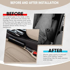 2PCS Car Seat Gap Filler Organizer, Upgrade Car Gap Filler with Fill and Storage Function for Storing Phones Keys Cards, Universal No Drop Seat Guard for Cars (Beige)