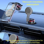 2026 Upgraded Vacuum Magnetic Mobile Phone Holder Cars for Magsafe Car Mount, Exclusive Metal Adjustable Telescopic Rod,Suction Cup Mobile Phone Holder for iPhone17 Pro Max 16 15 14 13 12 & Samsun