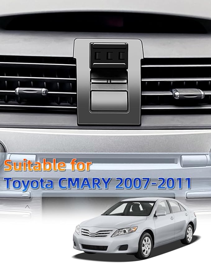 PZK Car Phone Mount for Toyota Camry 2007 2008 2009 2010 2011 Accessories Custom Air Vent Car Phone Holder Auto Lock Hands Free 360° Rotation Cell Phone Automobile Cradles
