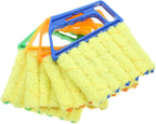 Ipetboom 12pcs Portable Blinds Cleaner Detachable Window Vent Duster for Efficient Dust Removal for Air Conditioner Vents and Hard Reach Areas Sturdy and Washable Design