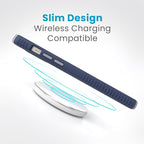 Speck iPhone 15 Plus Case - Presidio2 Grip Blue/Grey - 6.7 inch