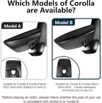mangoal 4K Dash Cam Custom fit for Toyota Corolla & Hybrid 2020 2021 2022,LE XLE XSE SE,Corolla Hatchback 2019-2022 Gen12 E210 (Model B), Integrated OEM Look, App & WiFi, 64GB Card