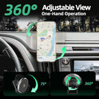 Phone Mount for Toyota RAV4 (2013-2018), 15W Wireless Car Charger, Magnetic Phone Holder, Dashboard Hands Free Mobile Holder, 360° Adjustable, 2014 2015 2016 2017 Rav4 Interior Accessories
