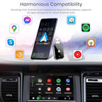 Wireless Android Auto Adapter for Android, Convert Wired to Wireless, Mini Size with Extension USB-C/Type-C, Stable Control & No Delay, Supports Car Original Control