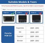 Road Top Wireless CarPlay Android Auto Retrofit Kit for Porsche PCM 3.0 (2008–2012) | Compatible with Cayenne 911 Cayman Boxster | CarPlay Interface Decoder, MirrorLink, Reverse Camera