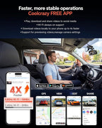 Coolcrazy 4K Dash Cam Front and Rear, STARVIS Sensor, Free 128GB Card Included, 5GHz WiFi-up to 20MB/s, Dual Dash Camera for Cars, Built-in GPS, G-Sensor, WDR/HDR Super Night Vision, 24H Parking Mode